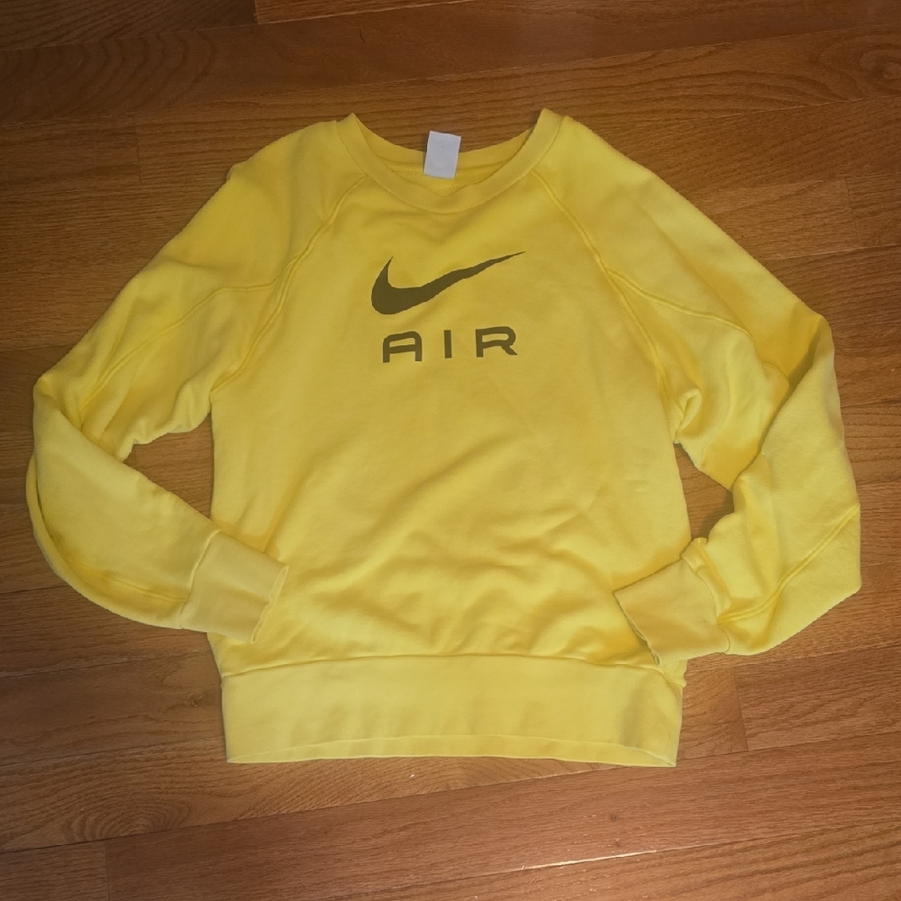Nike Air Yellow Crew Neck Sweatshirt